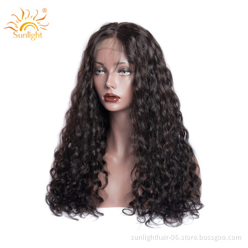 Water Wave Wig Brazilian 4x4 Closure Wig For Women 150 Sunlight Remy Pre Plucked Lace Closure Wig With Baby Hair